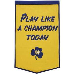   Wool Banner Play Like A Champion Today Style