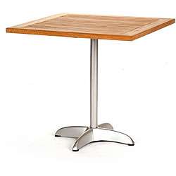 Infinity Teak/ Aluminum 32 inch Square Dining Table  Overstock