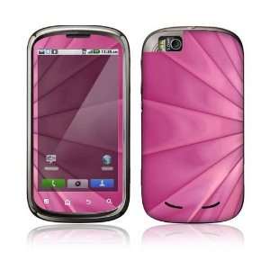  Motorola Cliq 2 Begonia Decal Skin   Pink Lines 