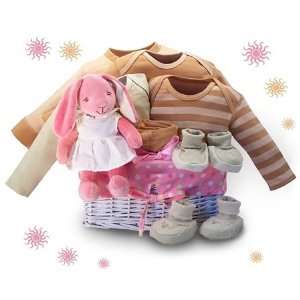  Organic   Bunny Dreams Baby Gift Basket 