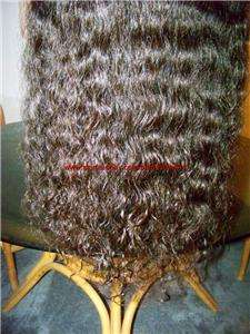 Custom Full Lace Human Malaysian Hair Remi Remy Wig 32/40 Curly 