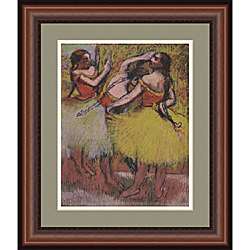 Edgar Degas Three Dancers with Hair in Braids  