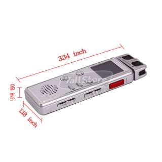 NEW 4GB USB 2.0 Digital Voice Recorder MP3 Player Dictaphone Silver 