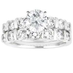  1.65 ct Ladys Diamond Engagement Bridal Set in Platinum 