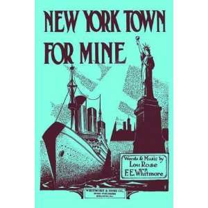  Exclusive By Buyenlarge New York Town For Mine 12x18 