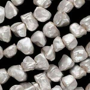  AAA Lustrous White Cultured Keishi Pearls 9mm /16 Inch 