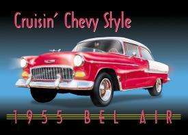 1955 CHEVY BEL AIR   TIN SIGN   VERY NICE QUALITY!  