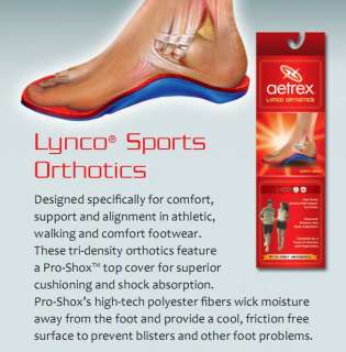 Aetrex Lynco Sport Orthotics Insole   All Style/Size  