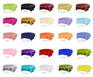   SQUARE OVERLAY 72x72 table wedding party favors wholesale   25 COLORS