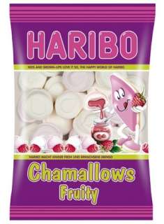haribo chamallows fruity soft foam sugar product with raspberry 