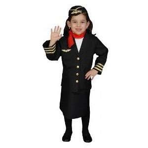  Airline Flight Attendant Child Costume Size 16 18 X Large 