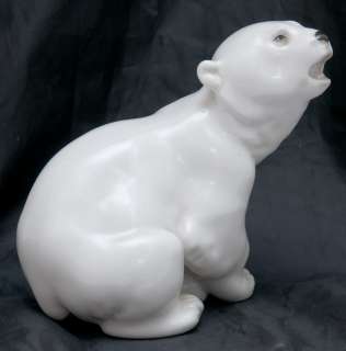 VINTAGE SOVIET USSR PORCELAIN LFZ Polar Bear  