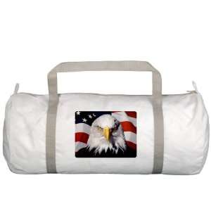  Gym Bag Eagle on American Flag 