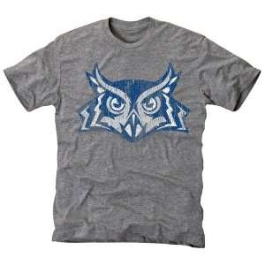  NCAA Rice Owls Distressed Secondary Tri Blend T Shirt 