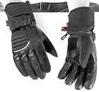 River Road Cheyenne Cold Weather Leather Motorcycle Gloves Black Small 