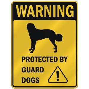    ANATOLIAN SHEPHERD DOG PROTECTED BY GUARD DOGS  PARKING SIGN DOG