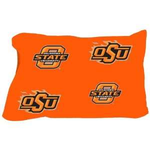  Oklahoma State Printed Pillow Case  Solid
