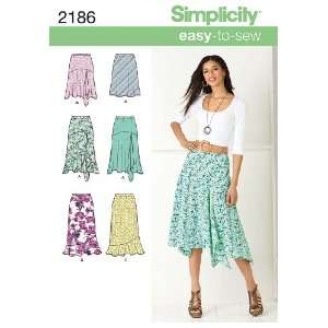 Simplicity Sewing Pattern 2186: Misses Skirts, Size U5 (16 18 20 22 
