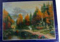Thomas Kinkade Valley of Peace Counted Cross Stitch Embroidery VINTAGE 