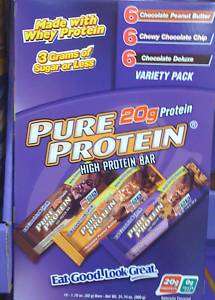 36 x PURE PROTEIN BARS * whey variety pack * Energy Bar  