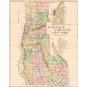  1895 Map of Cayuga County, New York