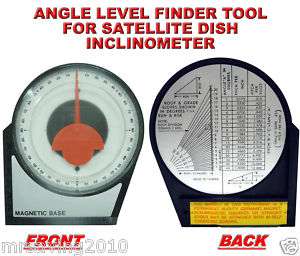 ANGLE LEVEL FINDER TOOL FOR SATELLITE DISH INCLINOMETER  