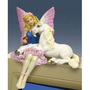  Figurine Unicorn Fairy PC Topper In the enchanted world of 