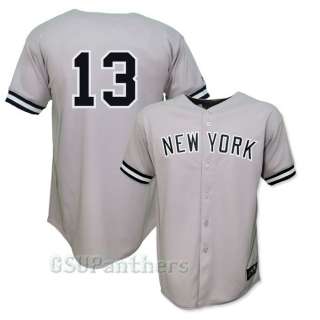 Alex Rodriguez New York Yankees Grey Away Replica Jersey YOUTH SZ (M 