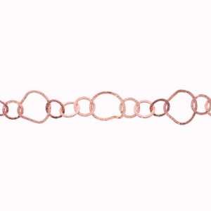 Genuine Copper Chain 14mm Circle, 23x24mm Drop, 20x25mm Bean   Sold 