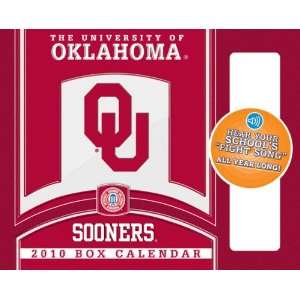 Oklahoma Sooners 2010 Box Calendar with Sound  Sports 