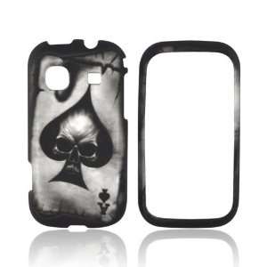  Ace Skull on Black Rubberized Hard Plastic Case For 