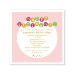 Birthday Party Invitations   Birthday Dots: Tea Rose By Simply Put For 