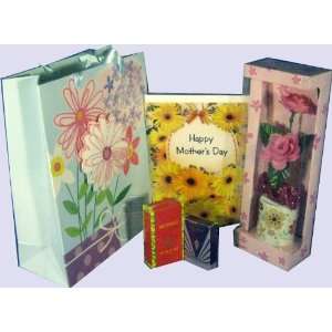   Day Gift for Mom Artificial Flower with Beautiful Bag and Perfume Mini
