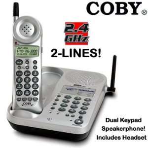  Coby 2 line Cordless Phone 