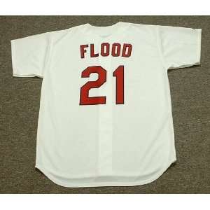 CURT FLOOD St. Louis Cardinals 1967 Majestic Cooperstown Throwback 