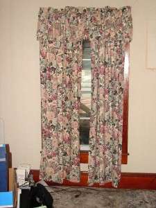 Floral Pinch Pleated Thermal Drapes   Burlington MADE IN THE USA 