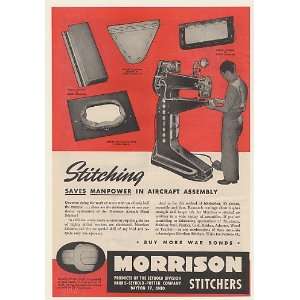  1944 Morrison Aircraft Metal Stitcher Machine Print Ad 