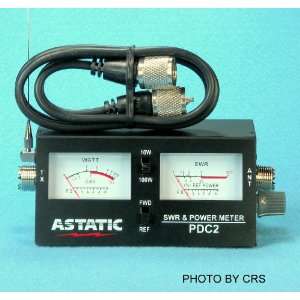 SWR / POWER METER for CB Radio 100 Watts with 3 Jumper   Astatic PDC2 