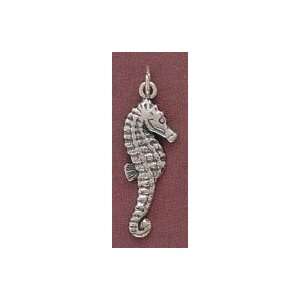  Sterling Silver Charm, 1 in long, Seahorse, 1.8 grams 