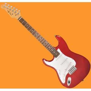   JAY TURSER LEFTY TRANS RED STRAT ELECTRIC GUITAR Musical Instruments