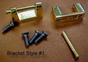 brass plated steel suitcase handle brackets are easy to attach just 
