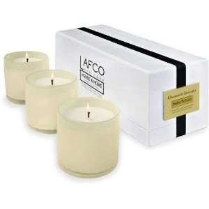   Lafco Bedroom (Khaki Chamomile Lavender) Box of 3 Mini Candles Home