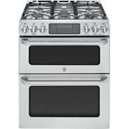 GE Cafe 30 Freestanding Gas Range w/ Double Convection Oven 