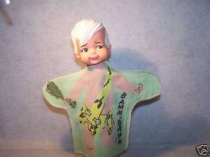 Hanna Barbera Bam Bam Flintstones hand puppet Ideal toy  