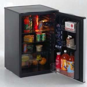   cu. ft. Compact Refrigerator w Can Dispenser Door BLACK  