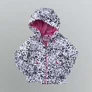 Protection System Infant & Toddler Girls Snow Leopard Spring Jacket 