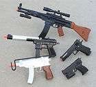 New Lot 5 Airsoft Spring Guns Combo Set AK47 Rifle Uzi Pistols Handgun 
