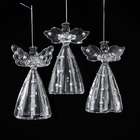 KSA Club Pack of 18 Inspirational Glass Angel Bell Christmas Ornaments