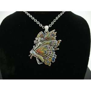  J043 Chrysalis Fairy Necklace Lead Free Pewter Back Card 