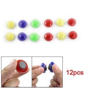   Assorted Color Round Whiteboard Button Magnet Tool: Home Improvement